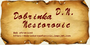 Dobrinka Nestorović vizit kartica
